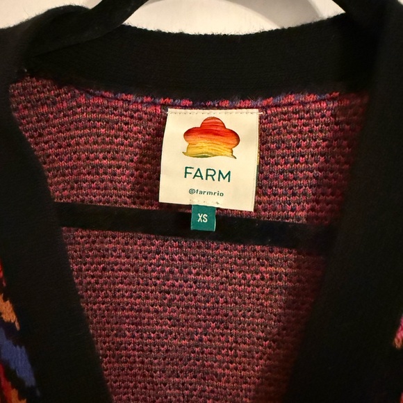 Farm Rio Colorful Pattern Cardigan - Picture 3 of 6